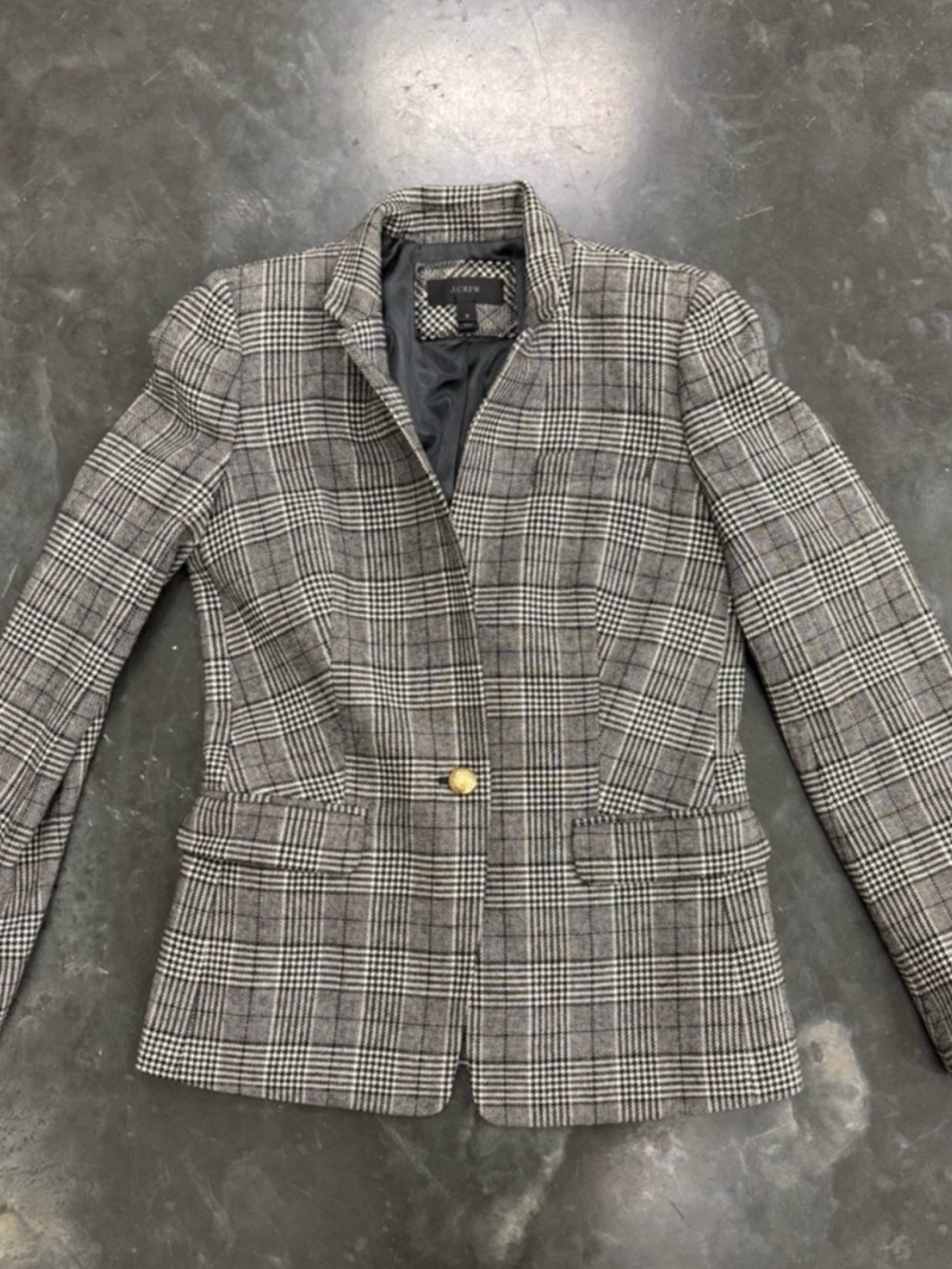 J. CREW Regent Blazer Plaid Multi Preppy Academia
